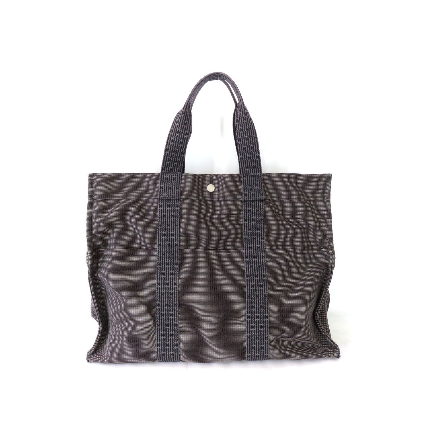 HERMES Yaleline Hermes Yaleline GM Canvas Tote Black Tote Bag